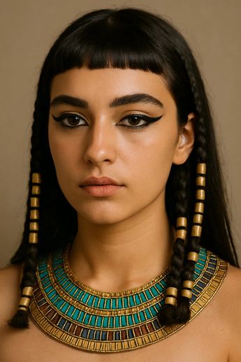 Cleopatra murió a los 39 años y tuvo 4 hijos; 1 de ellos con Julio César y los otros 3 con Marco Antonio. (Sora IA)