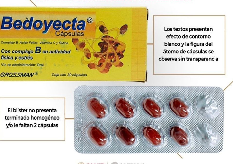 Cofepris sobre falsificación de vitamínicos │ @COFEPRIS.