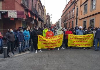 Los mineros amenazaron en acampar frente a Palacio Nacional hasta que se resulevan sus demandas/ César Velázquez