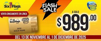 Six Flags cuenta con descuentos en el Flash Sale | Facebook Six Flags