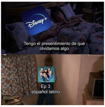 El audio en español del tercer episodio fue olvidado por Disney Plus como olvidaron el castigo de Dewey en esta escena | X cinemafilia_oficial