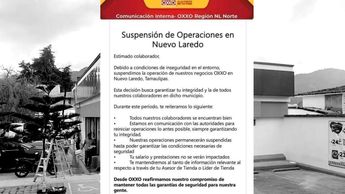 Oxxo comunicado