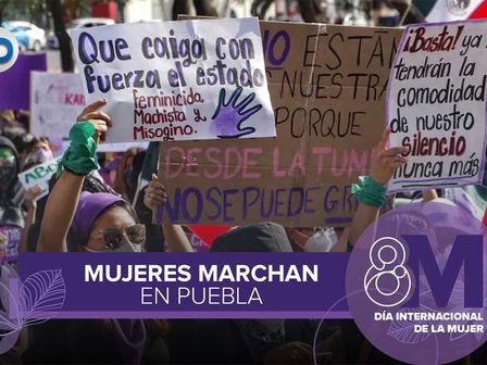 Marchan mujeres en Puebla 2022 / Telediario