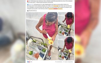 Abuelita que vende naranjas | Cortesía Facebook