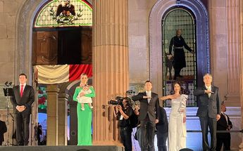 Samuel García Sepúlveda da el grito en la Macroplaza | Mayte Villasana