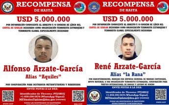 Fichas de recompensa por los hermanos Arzate García