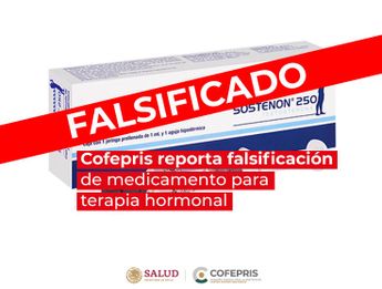 Cofepris alerta por medicamento falsificado