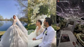 La boda de Pamela Longoria fue con decoración blanco y negro. | Especial