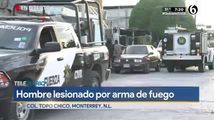 Balean a un hombre en la colonia Topo Chico 