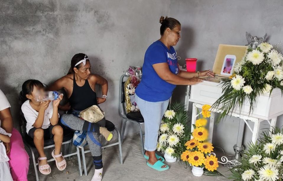 Velan a la menor Madeline Daniela fallecida en Salinas Victoria, Nuevo León. | Agustín Martínez