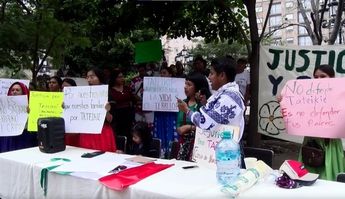 La comunidad señaló ser víctima de despojos y reclutamiento forzado.
