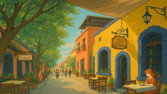 Barrio Antiguo al estilo Ghibli