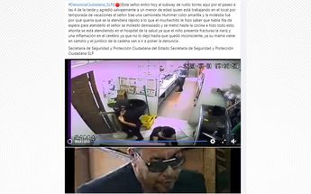 Sujeto agrede a empleado de un Subway en San Luis Potosí | Denuncia de Facebook