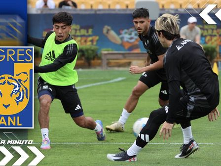 Tigres entrenó previo a la Semifinal de ida de la Concachampions / @TigresOficial