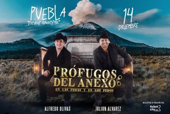 Alfredo Olivas y Julión Álvarez llegarán a Puebla para cerrar la gira Prófugos del Anexo / IG: @lospasosdejulion