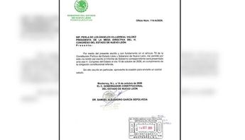 Oficio entregado por el Secretario General, Miguel Ángel Flores.| Cortesía