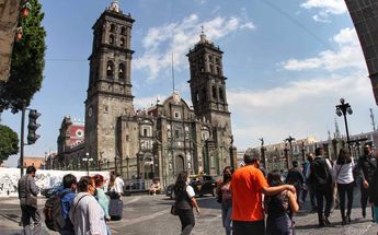 Vista de la Catedral de Puebla / Melanie Torres