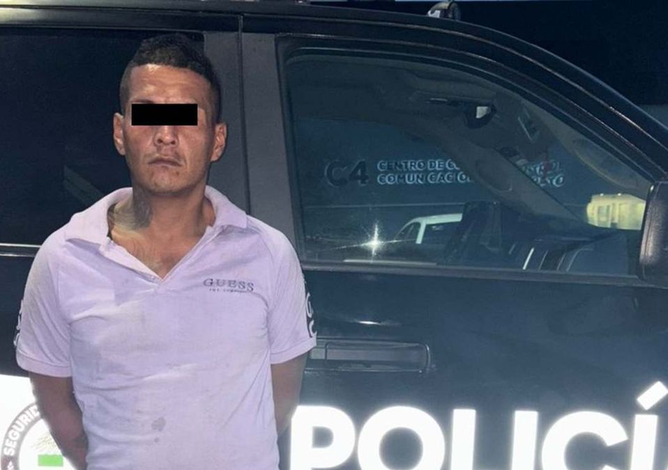 El hombre detenido fue identificado como Jordy Alejandro de 31 años de edad. | Cortesía