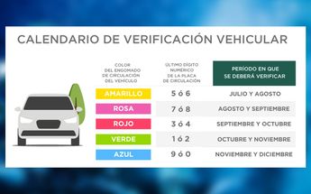 Dependiendo del color de tu engomado, es el tiempo que tienes para verificar | Sedema
