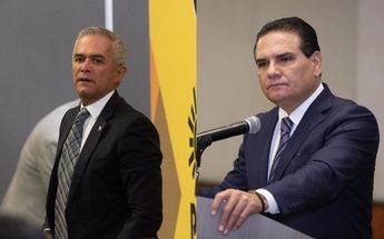 Miguel Ángel Mancera y Silvano Aureoles / Archivo.