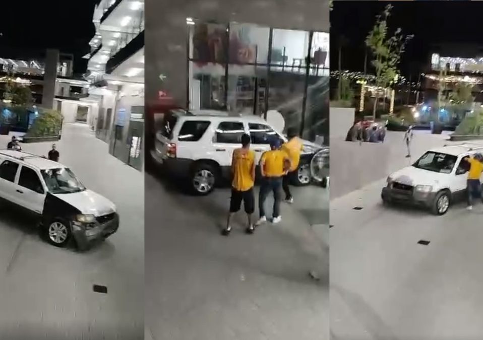 Conductor presuntamente ebrio en plaza comercial en Monterrey. / Especial
