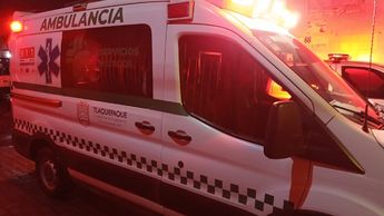 Ambulancia de la Cruz Verde de Tlaquepaque en el lugar de los hechos | Javier León