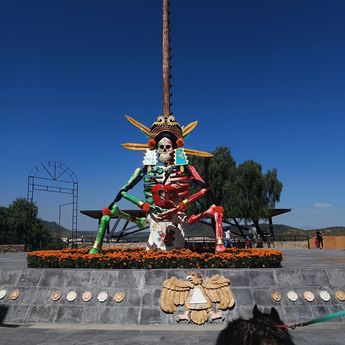 Catrina Malinche, ubicada en el Cerro de San Miguel de Atlixco, Puebla / Cortesía