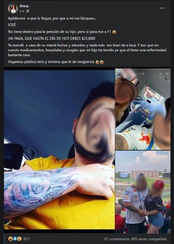 Exhiben a papá que no paga pensión alimenticia pero va a la F1