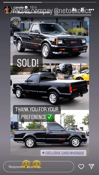 Camioneta del Canelo Álvarez