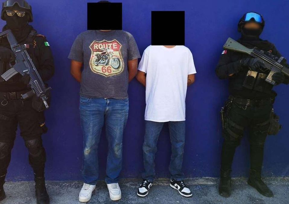 Los jóvenes fueron detenidos y puestos a disposición del Ministerio Público para definir su situación jurídica. | Cortesía