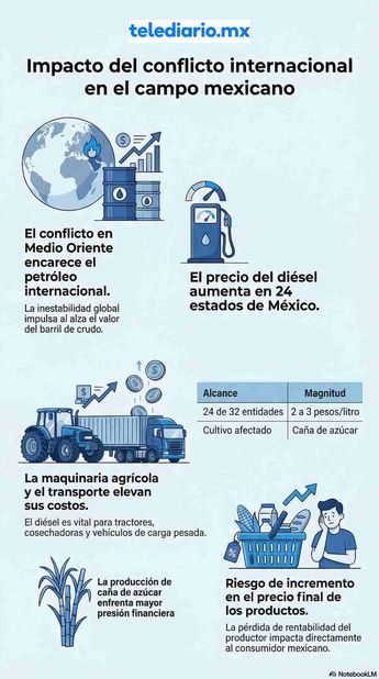 El costo del azúcar podría aumentar derivado del conflicto en Medio Oriente | Notebook LM