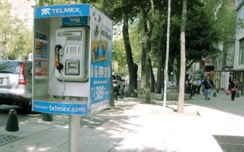 Cabinas telefónicas de Telmex en Ciduad de México