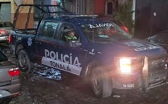 Policías de Tonalá acudieron para resguardar la vivienda. | Vicente Torres Alfaro