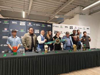 Conferencia de prensa de la pelea entre Daniel Larios y William Ávila por el título juvenil del CMB en Guadalajara