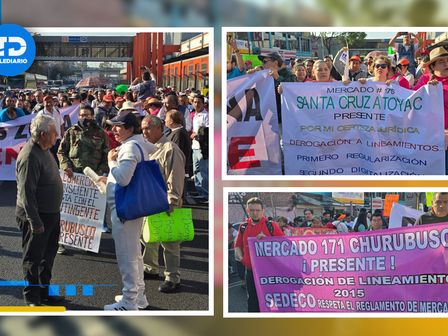 Los comerciantes llegarán hasta la Estela de Luz, específicamente en las afueras de las instalaciones de la Sedeco | Ernesto Guzmán