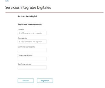 Portal del Siapa para registro / TELEDIARIO
