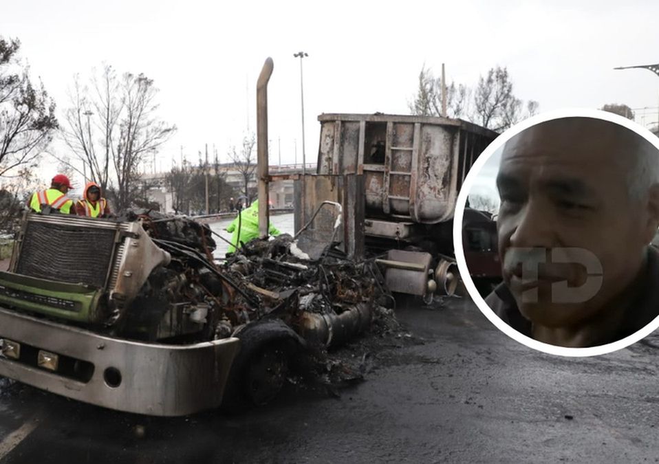 Por la explosión de una pipa en el Puente de la Concordia, 18 vehículos fueron afectados / Javier Ríos