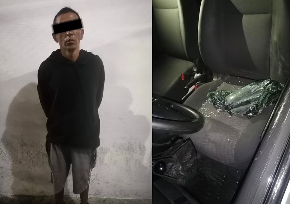 Hombre es detenido por presuntamente intentar robar un automóvil