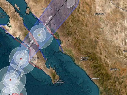 Se espera que el ciclón toque tierra este lunes 28 de septiembre. | Centro Meteorológico del Pacífico