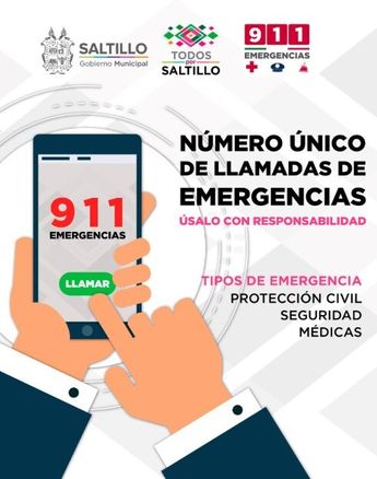 Mediante la aplicación 911 puedes reportar situaciones de emergencia o peligro.