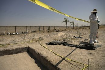 Área acordonada donde realizaron excavaciones en el rancho de Teuchitlán | Ivan Arias
