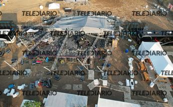 Así quedó el escenario San Pedro