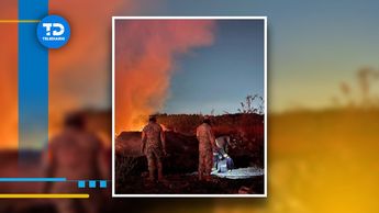 En el predio había plásticos y otros elementos que provocaron el incendio / Mario C. Rodríguez