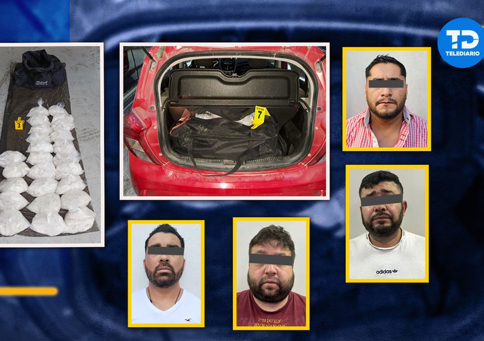 Detienen a 4 hombres con cargamento de droga valuada en más de 13 mdp en Monterrey. | Especial