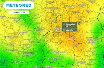 La semana iniciará con condiciones cálidas en la capital, habrá temperaturas entre 24 y 26 °C. / Meteored