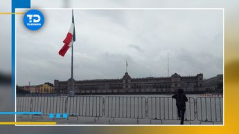 Así luce el Zócalo capitalino al inicio de la marcha por los 10 años de la desaparición de los normalistas de Ayotzinapa / Telediario