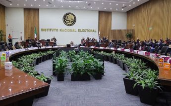 El INE y la Secretaría de Relaciones Exteriores firmaron un convenio. | Cortesía