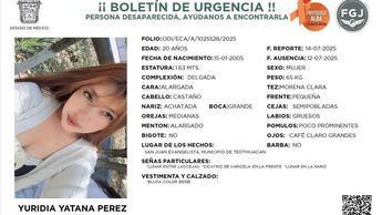Yuridia Yatana Pérez fue reportada como desaparecida el 12 de julio | @COBUPEM