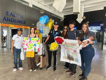 El recibimiento de Ángel tras ganar su medalla de plata