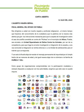 Caso de Zoofilia / Animalistas /
